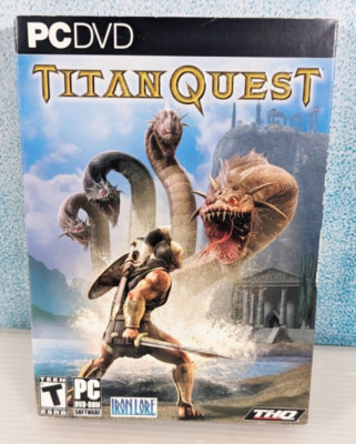 Titan Quest PC DVD ROM RPG Hack n Slash THQ Windows Complete w/Manual Key 2006