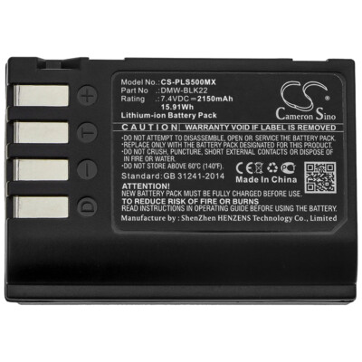 7.4V Battery for Panasonic Lumix GH5 Lumix GH5S 2150mAh Li-ion | eBay