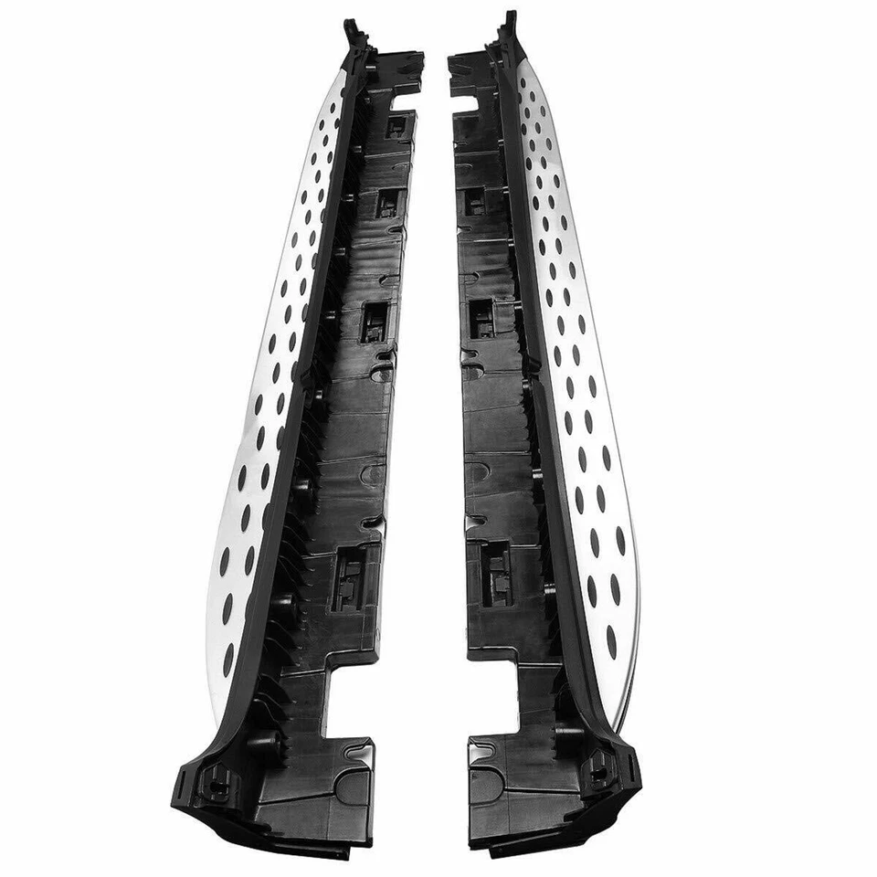 MERCEDES BENZ GLC X253 OND COUPE RUNNING SIDE STEPS FOR 2015+ BLACK/SILVER UK - Image 4 of 4