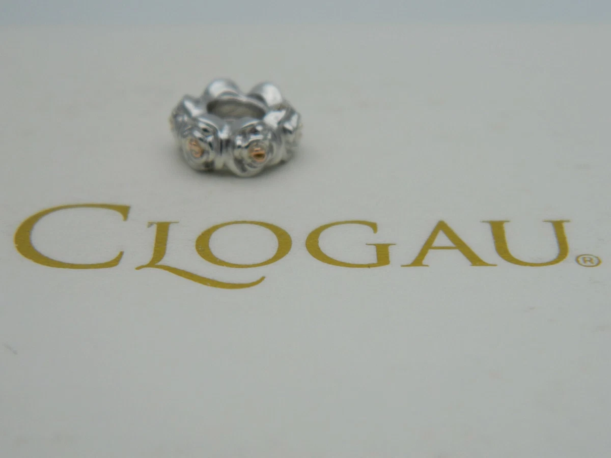 Welsh Clogau Sterling Silver 9ct Rose Gold Glyn Rhosyn Bead