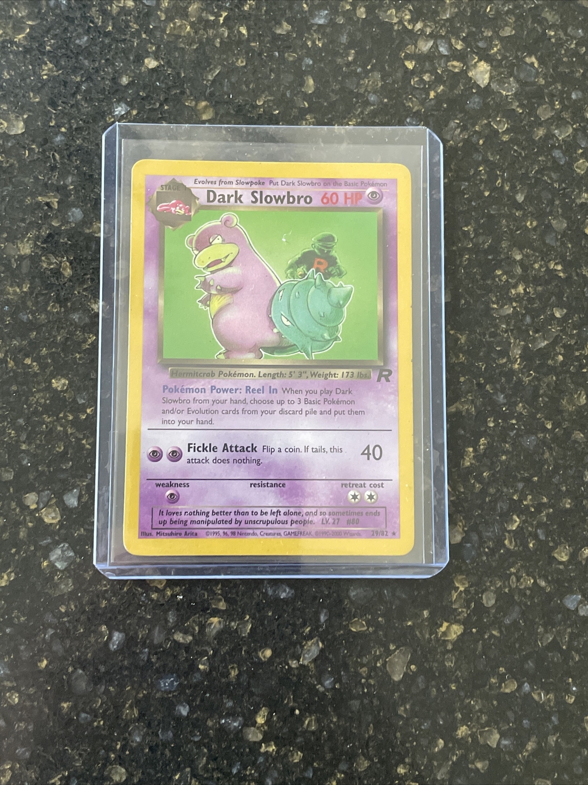 2000 DARK SLOWBRO Team Rocket 1ST EDITION Rare Pokémon 29/82 NM