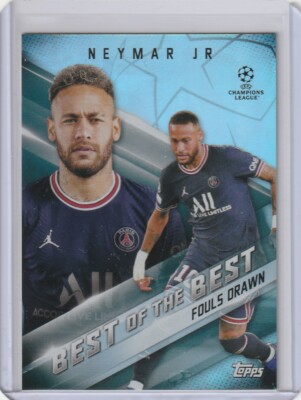 Carte Topps UEFA PSG 2021-22 - Neymar Jr Perfection 10 Die Cut - Near Mint - PF-07