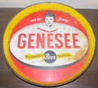 VTG Genesee Premium Beer 12” Metal Tray "Ask for Jenny" Rochester Canco Mancave — photo 1