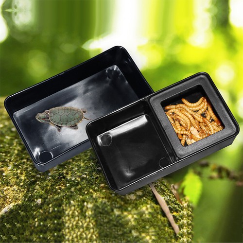 Mealworm Feeder With Water Dish 2 in 1 Worm Feeder & Water For Geckos Lizards UK - Picture 2 of 11