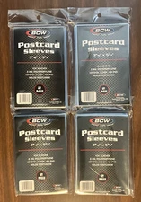 400 BCW Archival Postcard Sleeves – Standard Size, 2 Mil Thick, Acid-Free, No PV