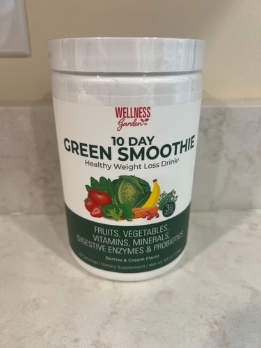 Wellness Garden™ 10 Day Green Smoothie - Berries & Cream Flavor 9.8oz Exp: 06/26