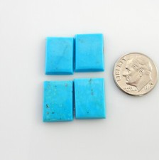 12x16mm Sleeping Beauty Blue Stabilized Turquoise rectangle cabs cabochons sb009