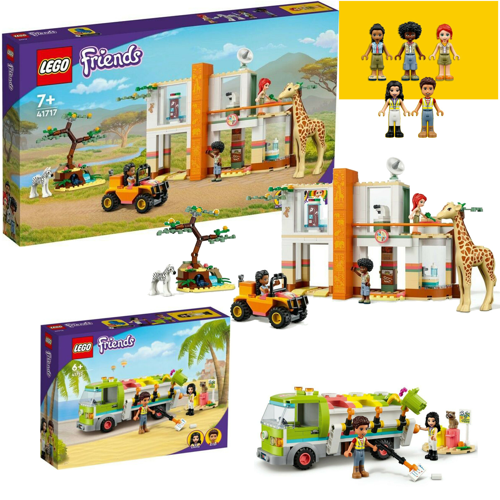 Конструктор Mias Tierrettungsmission + Друзья по переработке автомобилей LEGO 41717 + 41712 N6/22