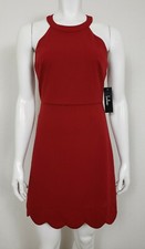 NWT Lulus Womens Dress Size Small Red Sleeveless Bodycon Stretch Cocktail Party