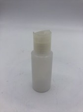 Lot of 15 Natural 1oz/2oz HDPE Plastic Cylinder Dispenser Bottles