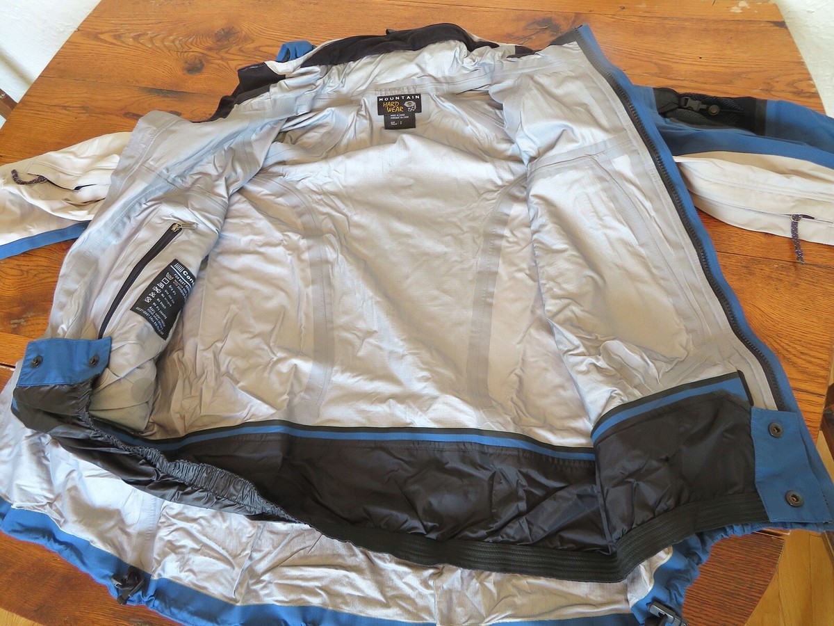 Mountain Hardwear Conduit Parka Jacket Shell Blue/Grey Men's Small