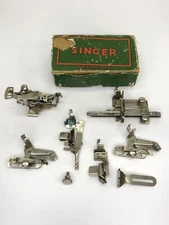 Vtg Lot Singer Sewing Machine Foot Attachments 120598 36583 121464 35931 160359