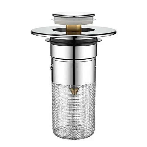 2er Pack Bodenabfluss Filter Haarfänger Dusche Waschbecken Netz Korb Sieb Abtropfen - Bild 9 von 9