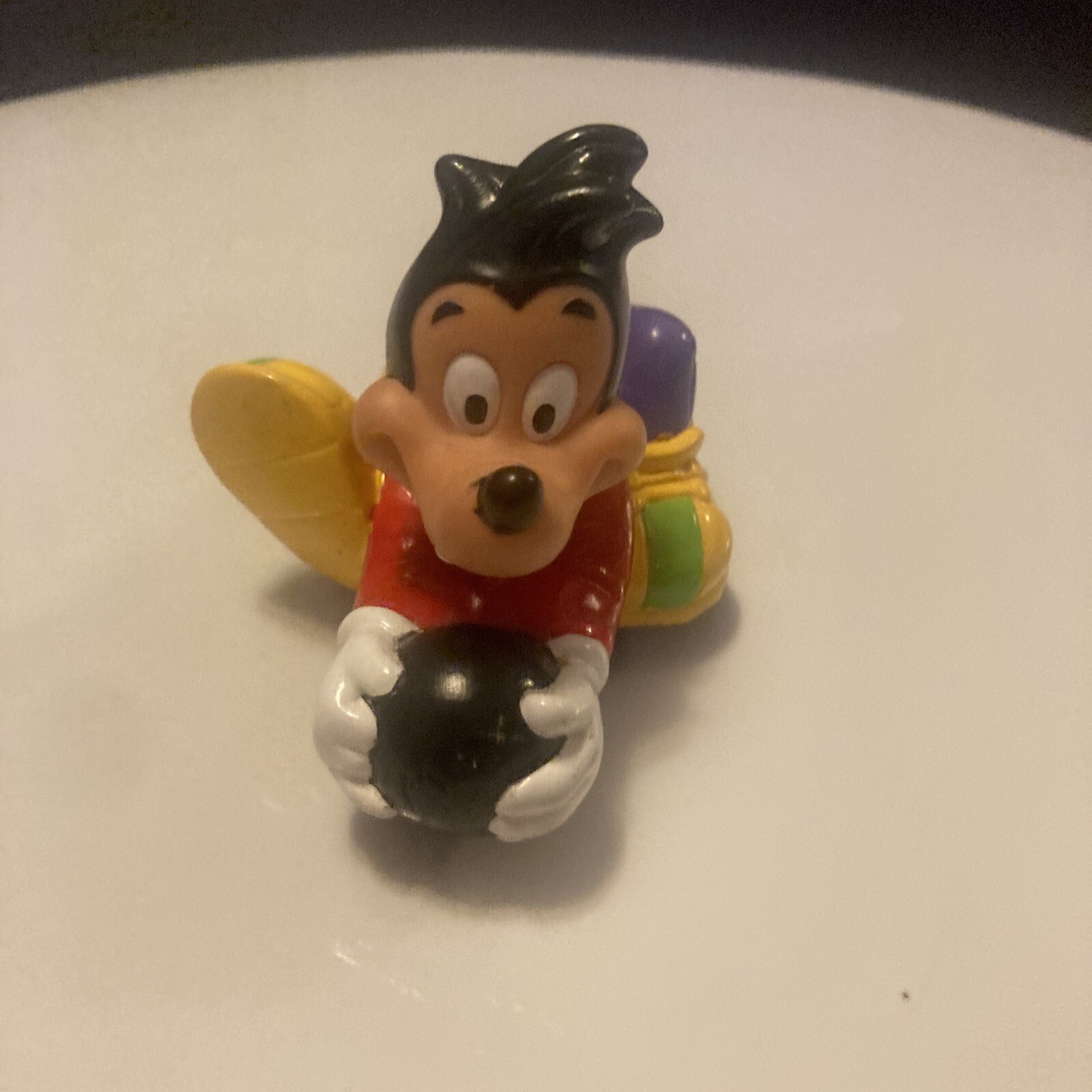 Disney Burger King Kids Club Goofy with Bowling Ball Wheeled Happy Meal Toy