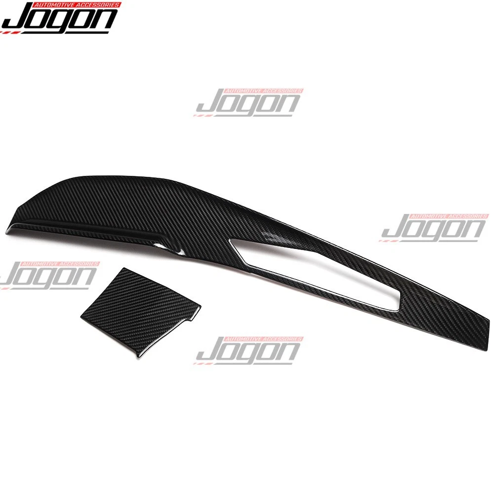 S650 Dark Horse Dry Carbon For Ford Mustang 24+ Console Dashboard Panel 2-Screen - Picture 4 of 10