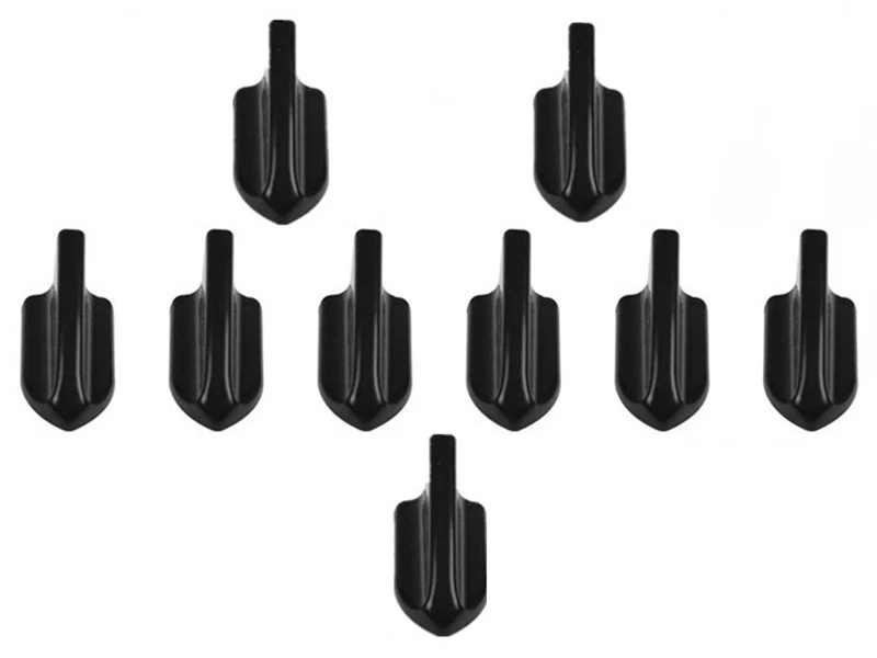 10X Black Air Vortex Generator Car Automobile Bumper Shark Fins Spoiler Wing Kit — 第 3/4 张图片