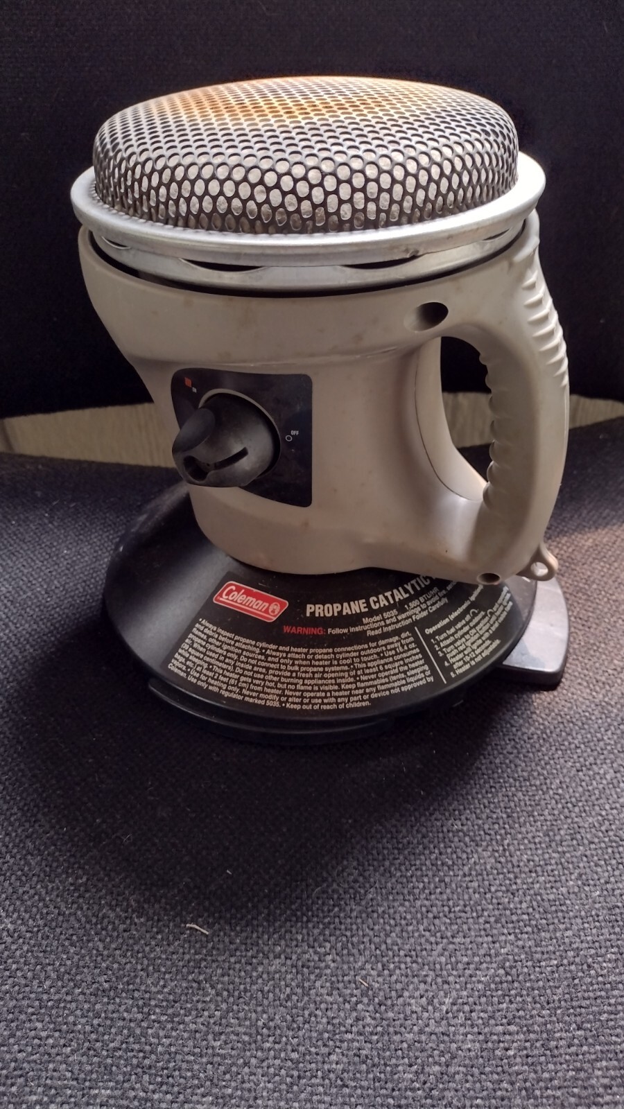 Coleman 5035 SportCat PerfecTemp Portable Propane Catalytic Heater 2004 NOB