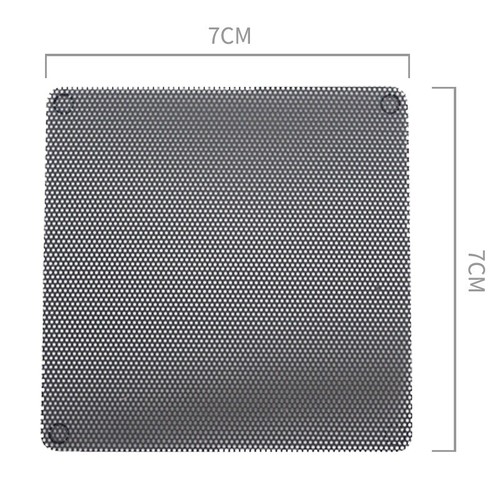 10x Cuttable PVC PC Fan Dust Filter Computer Cooling Mesh Grill Cover Ultra Fine - Afbeelding 11 van 15