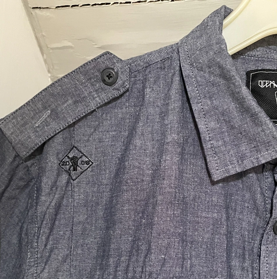 Ocean Current Men’s Blue Cotton SS Shirt Medium M - Image 2 of 4