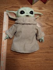 Star Wars The Mandalorian Baby Yoda Grogu Talking Plush Toy Hasbro 12"