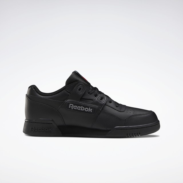 cheap black leather trainers