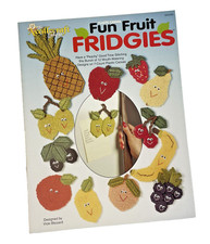 Plastic Canvas Patterns Booklet Fun Fruit Fridges Magnets Needlecraft Shop /