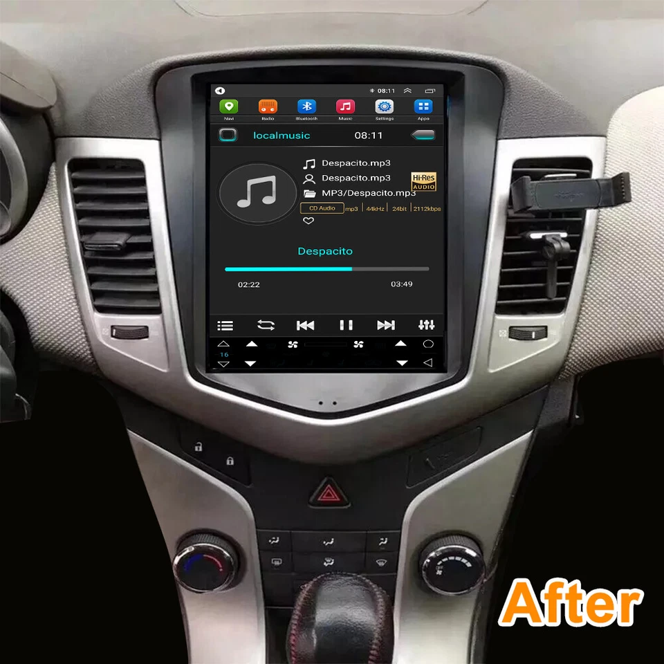 Car Stereo For Chevrolet Cruze 2009-2024 Android 14 Auto GPS Navi Radio Carplay - Image 3 of 4