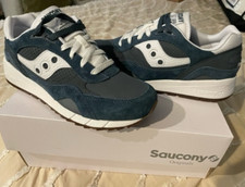Saucony Originals Shadow 6000 Nubuck Navy Blue Men's 9.0/Women's 10.5