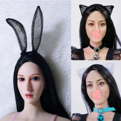 1/6 Scale Miniatures Dolls Rabbit Ears Cat Girls Headdress 11.5''Soldiers Action