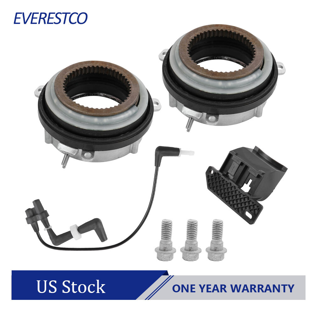 Front Auto Hub Lock Actuators Vacuum Solenoid Purge Valve Kit For Ford