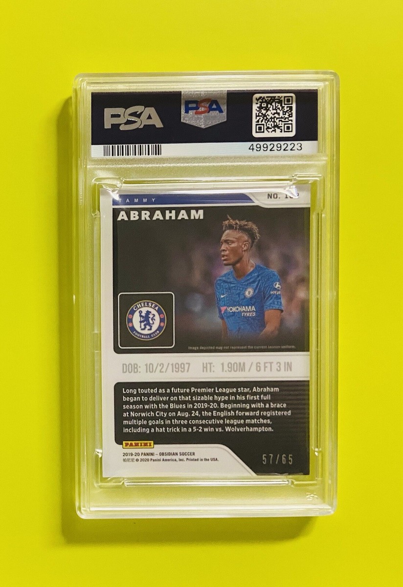 2019-20 Panini Obsidian Tammy Abraham Purple Etch Rookie Card #/65