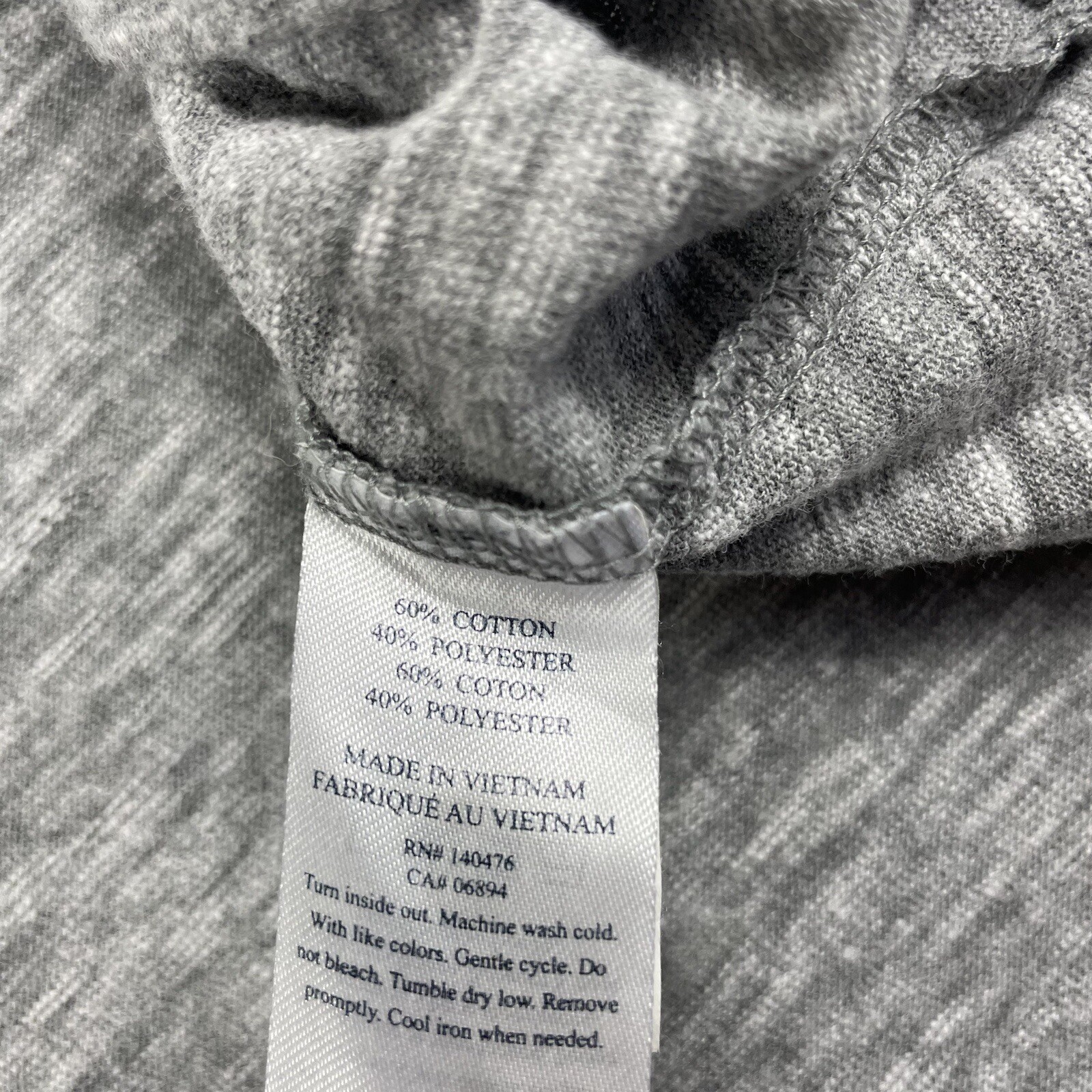 Faherty Gray Cotton Blend Performance Stretch L/S… - image 5