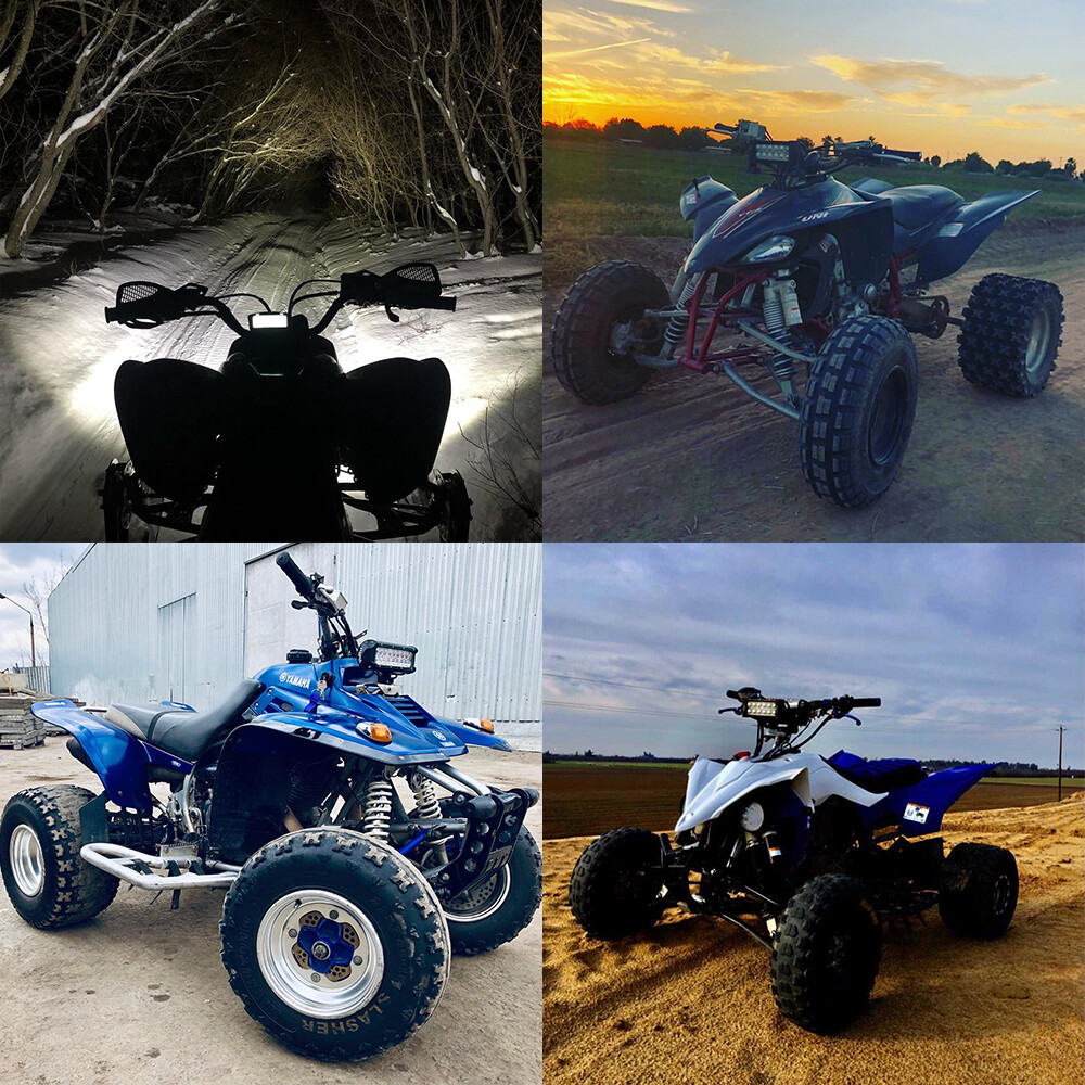 Universal ATV 7/8'' Handlebars Led Headlight Light Bar Lighting Kit ...