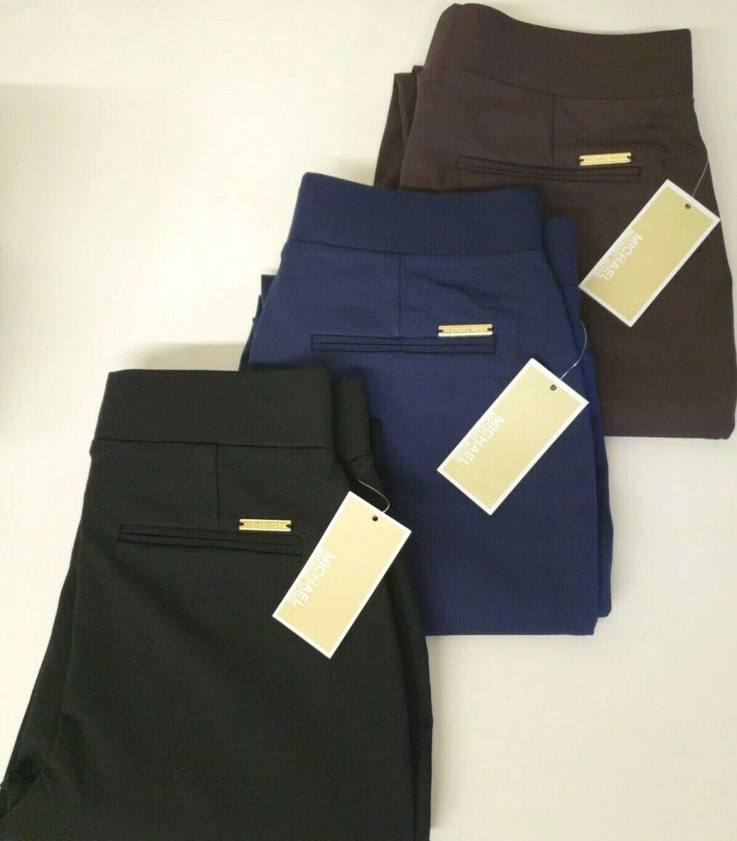 MICHAEL KORS Pull-on Pants Slacks Leggings [$89] MK Black Brown Blue  #QF13BJDEZT