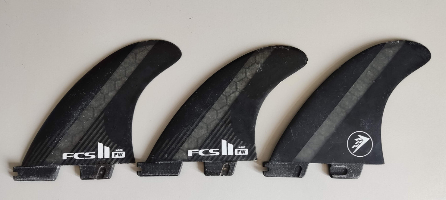 Aletas FCS-2 FW grandes de carbono