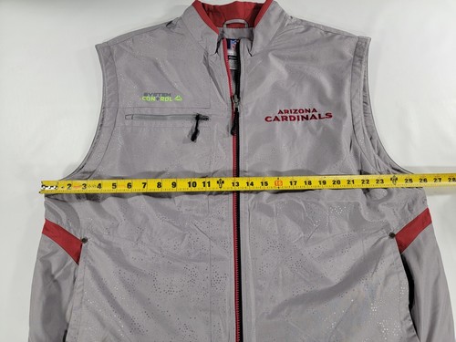 Arizona Cardinals Men's NFL Reebok System Control Solar Coaches Vest EUC Sz XL - Picture 8 of 9