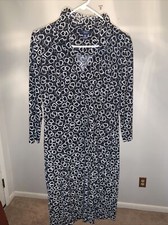 CHAPS Dress Womens Black and White Size Medium