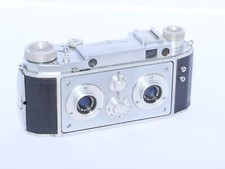 Busch Veriscope F40 3D Stereo Film Camera. Berthiot 40mm lenses. France. CLA'd