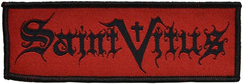 SAINT VITUS - Black-Bandname / Red-Patch - 12,2 cm x 4,4 cm - 166819