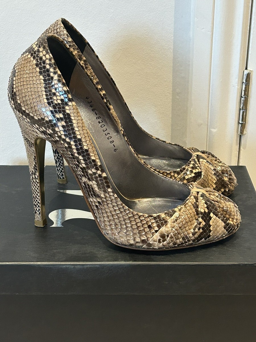 stunning GINA snakeskin Court Shoe UK 38 39 UK