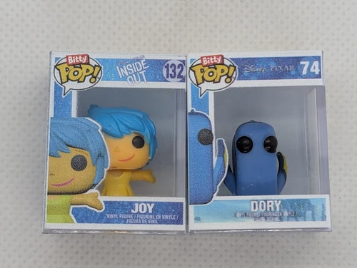 X2 Funko 1 inch Bitty Pop BOTH Disney Pixar  1/3 Chase. Dory & Joy.