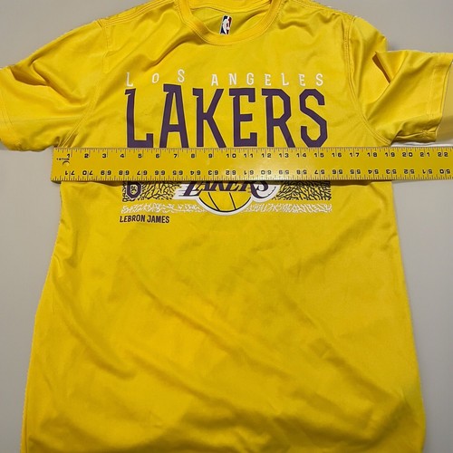 LA Lakers Lebron James Performance T-Shirt Los Angeles NBA Basketball Medium - Picture 4 of 8