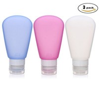 Kitdine Portable Soft Silicone Travel Bottles Set (3 Oz, Pink + White + Blue), N on sale Kitdine Portable Soft Silicone Travel Bottles Set (3 Oz, Pink + White + Blue), N on sale