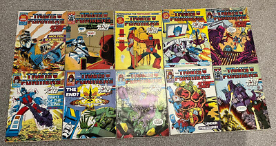 Vintage Transformers G1 UK Comics - Ausgaben 160-169 Restposten.