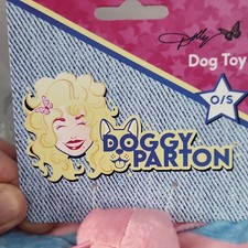 Dolly Parton Doggy Parton Plush Butterfly Stuffed Dog Toy Size O/S