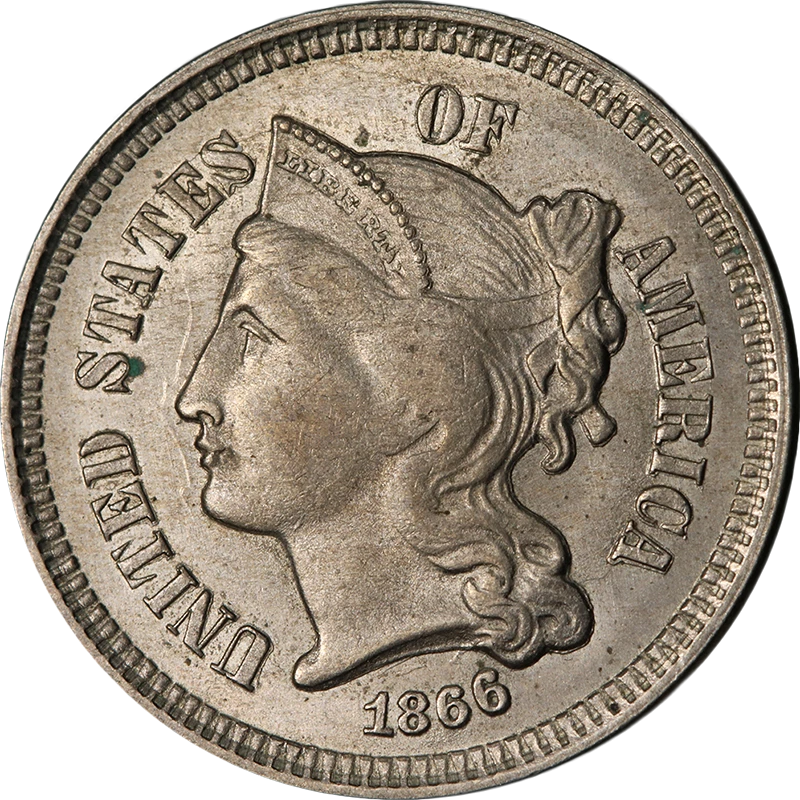 Uncirculated 1866 Year US Three Cent Nickels for sale | eBay
