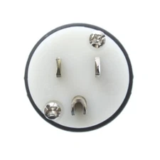 PASS & SEYMOUR 5266-XCC15 STRAIGHT BLADE MALE PLUG, 15A, 125V, NEMA 5-15P, WHITE