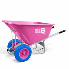 Bertie Barrow 200L Wheelbarrow Extra Large Heavy Duty Garden Builder Barrow