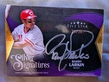 2025 Topps Five Star Barry Larkin Silver Signature Autograph 23/25