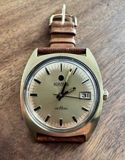 Vintage Roamer Armbanduhr Handaufzug - 33 mm Schweiz ca. 1965 läuft.